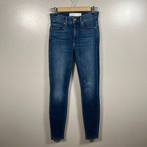 AYR The Chiller Skinny Jeans Size 26 Sunrise Wash Blue Denim Mid Rise